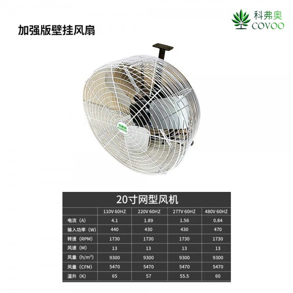 Enhanced wall mounted fan